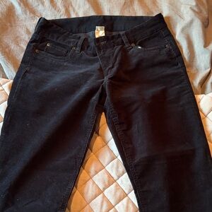 J Crew Navy Corduroy Slim Pants